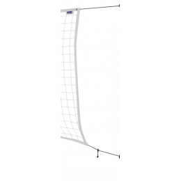 Сетка волейбольная KV.Rezac d=2,0 (Белая с тросом)