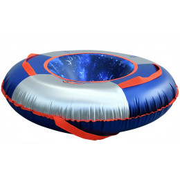 Сноутьюб V76 (серебрисный-синий)